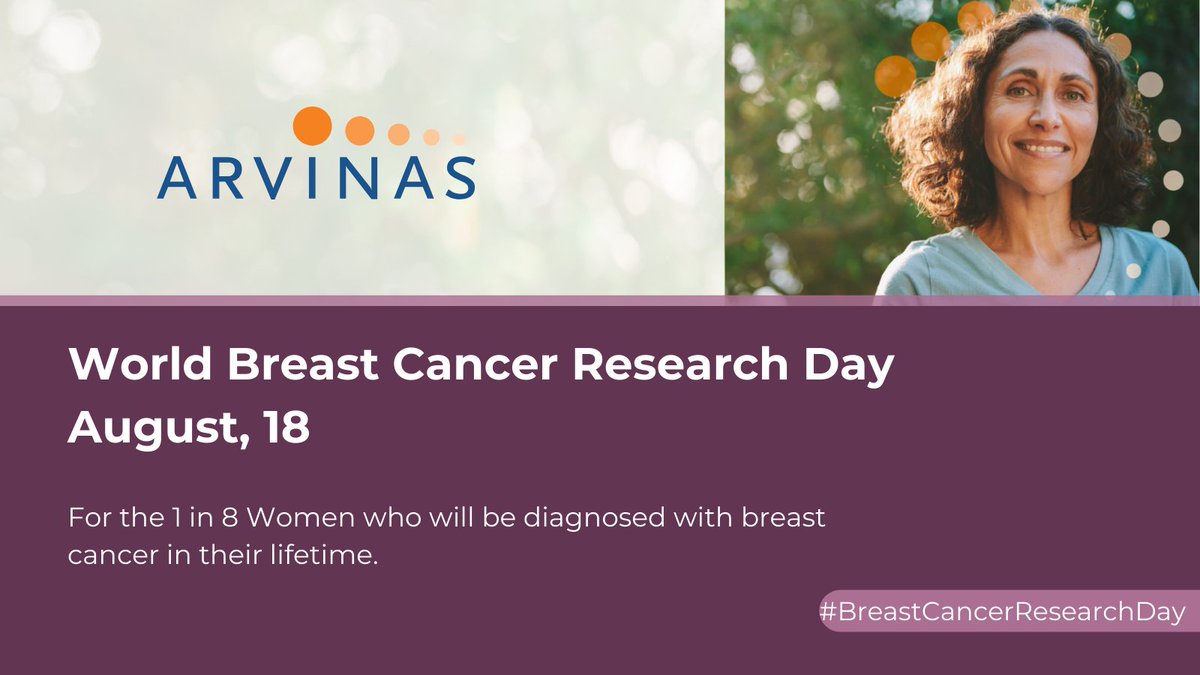 On #BreastCancerResearchDay we celebrate the incredible progress that has been made in #breastcancer research and recognize the need for new advancements. #TeamArvinas is committed to investigating treatment options for breast cancer to improve the lives of patients.