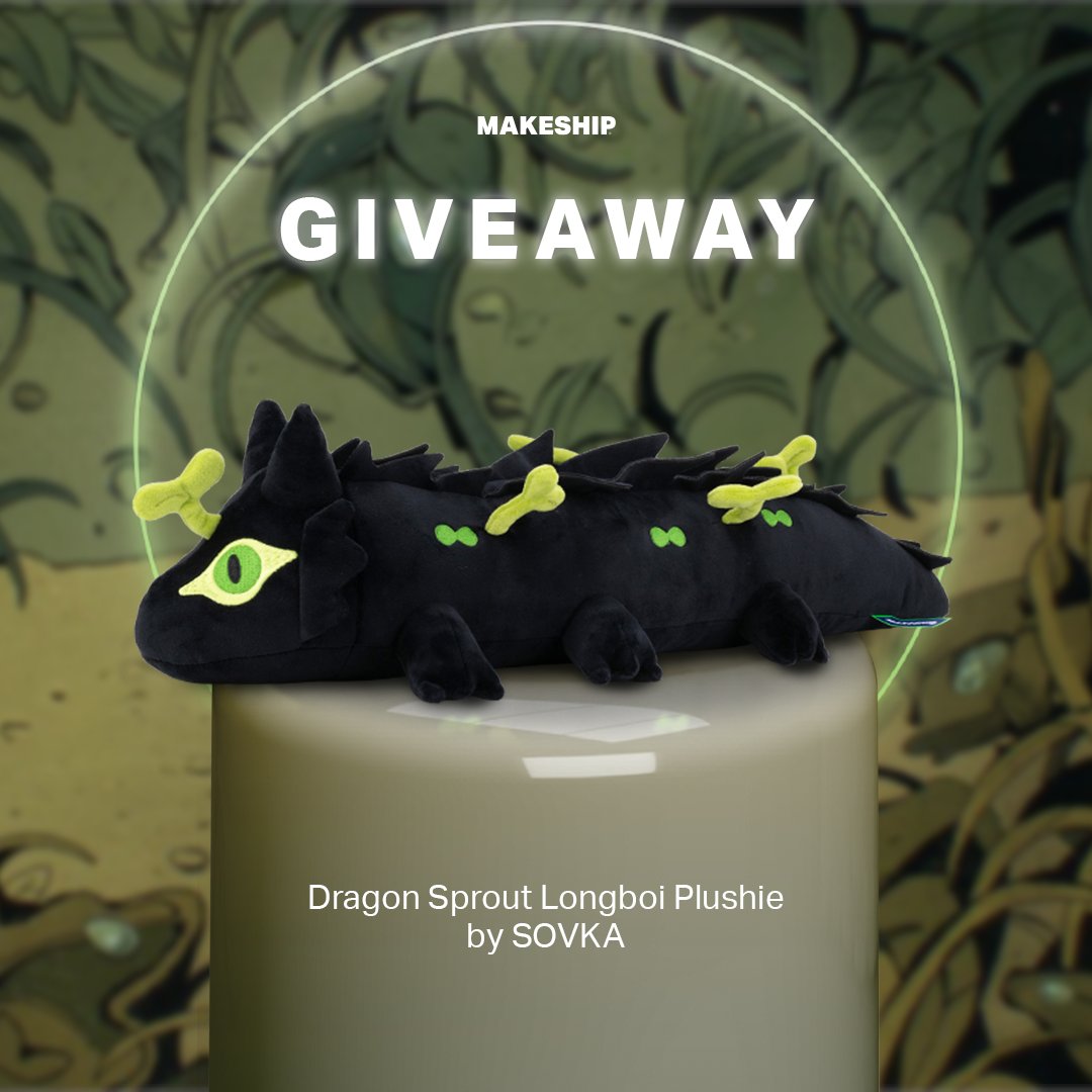 We're giving away Dragon Sprout Plushie! To enter:

🌱 Follow me and @makeship
🌱 Retweet this post

Giveaway ends August 15
Good luck! 🍀