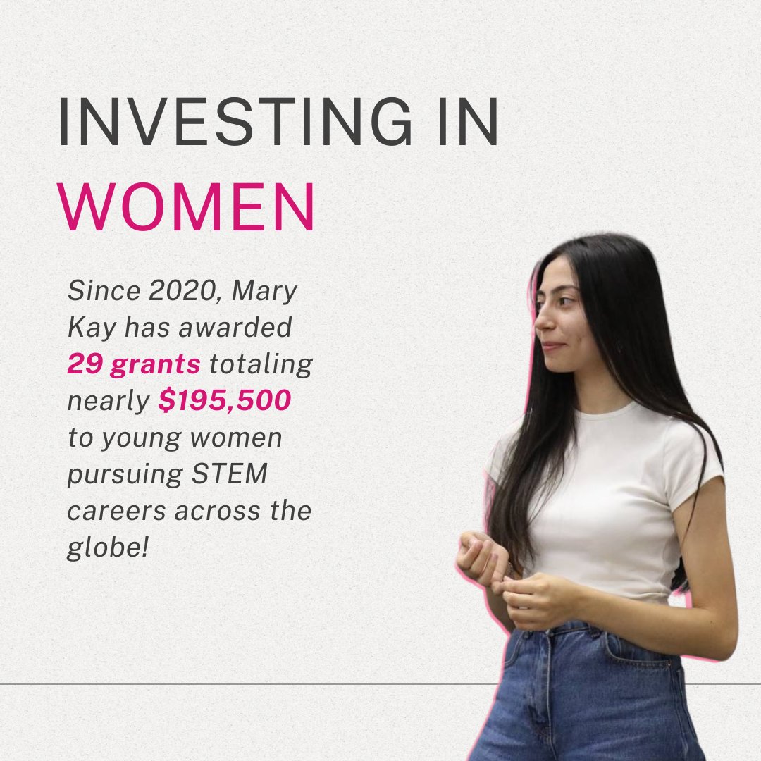 Did you know that 63% of our R&amp;D team are women? That’s why we’re committed to supporting the next generation of women in STEM, fostering the creation of cutting-edge beauty products formulated for women, by women. 🩷

#MaryKay #SocialSustainability