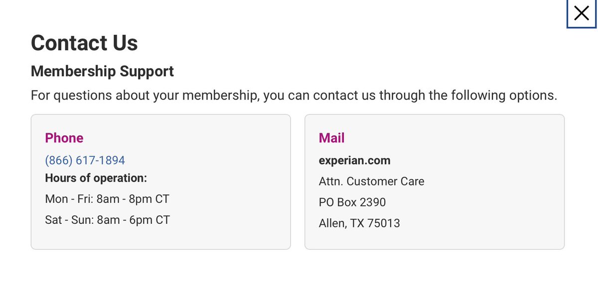 chimlay's tweet photo. @Experian_US I'm a customer who froze their credit  after you were hacked in 2015. I've since moved from my old residence to the UK, and need to unfreeze it. The only way to contact you is to call a phone with no option to talk to a human, OR write a physical letter to Texas? https://t.co/SWARNdFSNP
