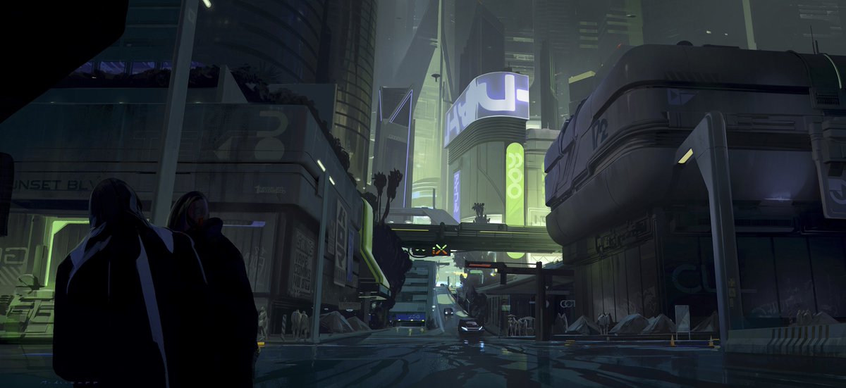 Matt Allsopp (@mattallsopp1) on Twitter photo Cyberpunk street concept for <a href="/bigmediumsmall_/">BigMediumSmall</a> pack. #conceptart #cyberpunk #dystopian #losangeles Cyberpunk street concept for <a href="/bigmediumsmall_/">BigMediumSmall</a> pack. #conceptart #cyberpunk #dystopian #losangeles