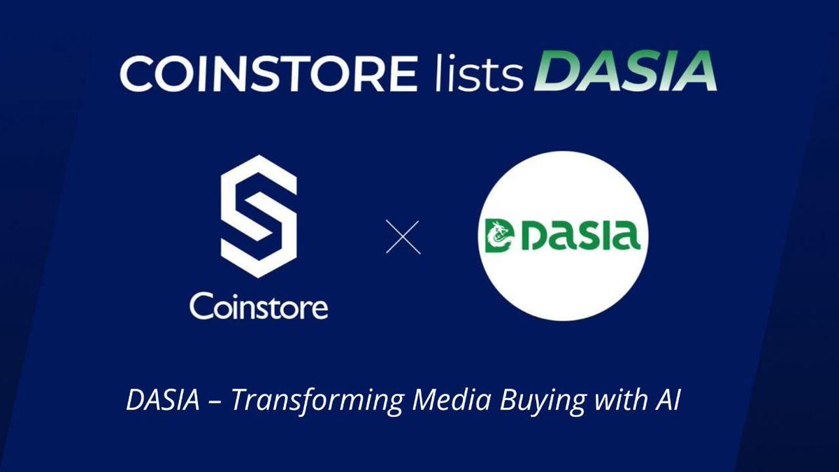 Discover $DASIA: Revolutionizing AI-driven digital marketing

Features:
- Utility: Powering ads, data, and tools on OHSEMAds.com.

Be part of the $DASIA movement on <a href="/CoinstoreExc/">Coinstore</a>!

Join here: [h5.coinstore.com/h5/signup?invi…)

#Coinstore #DASIA  
<a href="/dasiaofficial/">DASIA</a>