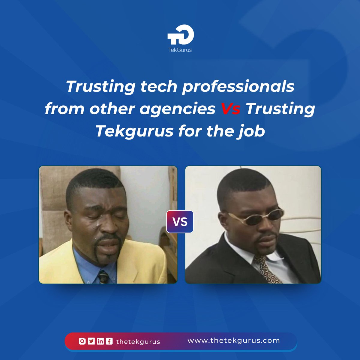 theTekGurus's tweet photo. Boost the steeze of your business by trusting Tekgurus for sourcing tech professionals. 
Visit https://t.co/Tsr68lN87j to get started today. 

#techprofessionals #superchargeyourbusiness #softwaredevelopment #nigerianbusinesses #techtalents #trendingnow #recruitingagencies #jobs https://t.co/HwJ0nuwJXa