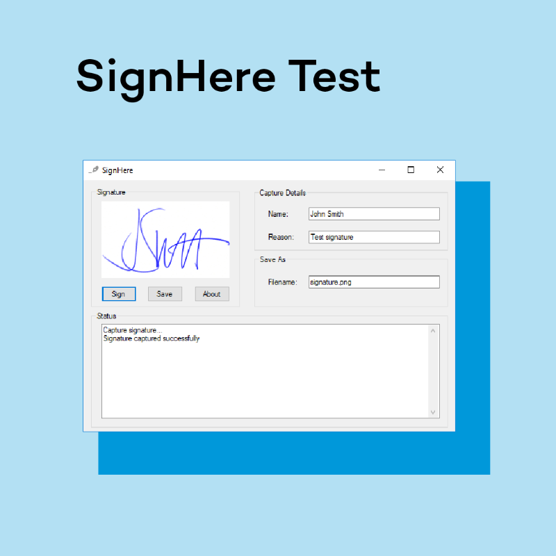 Wacomdevelopers's tweet photo. How to test signature capture? You can choose from 3 different methods to ensure your app works properly, providing a smooth user experience. Learn more about Capture Analyser, SignHere Test, and Javascript Test and start testing:
