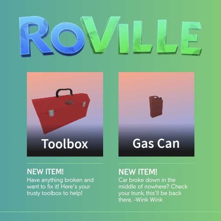 CrystalBloxTeam's tweet photo. New RoVille update! We now have newer items added to our backpacks that we can use whenever we want in roleplays so go have fun! 🎒🗞️ 

 QOTW: What is your favorite item that was added in this recent update? Let us know below! 😁

 #RoVille #QOTW #RoVilleRP https://t.co/DKVzKKrFWB