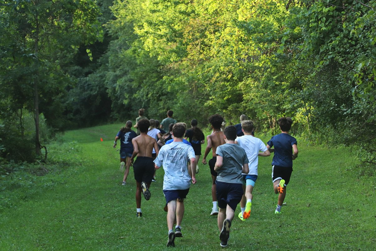 VermeulenJim's tweet photo. Accelerating Toward the Start: Wildcat XC runners are enjoying the benefits of  their 'summer season' as they move closer to the official  one. https://t.co/QfVwIcgDsg