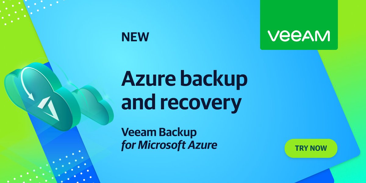 TechnivisionT's tweet photo. Start protecting your cloud applications and data with a NEW comprehensive @Azure backup solution that is: ✔️ Cost-effective ✔️ #HybridCloud ready ✔️ #Azure -native ✔️ Available now >> https://t.co/2c7Z2CG7yw. https://t.co/jpYToy1KXs