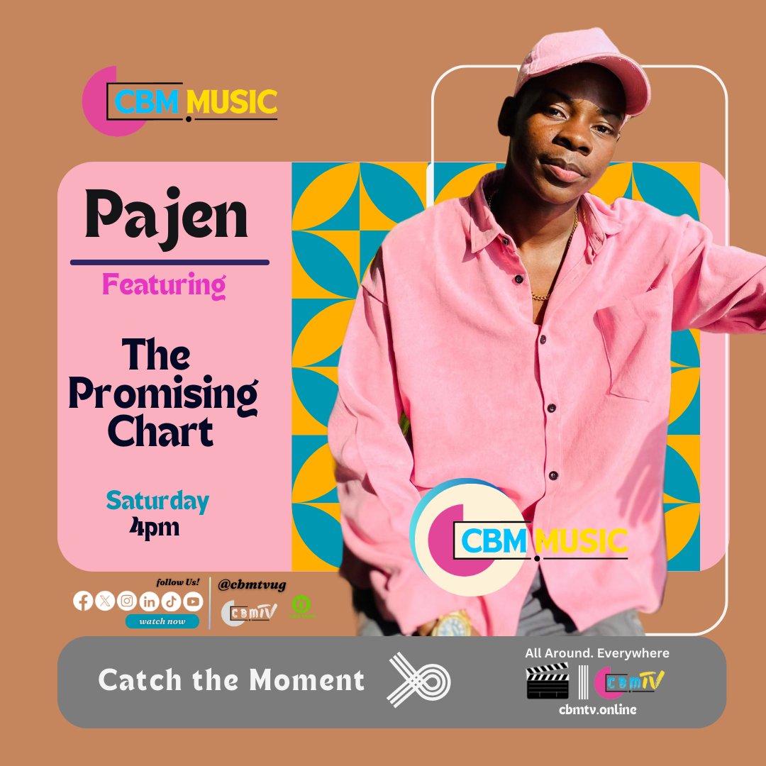 cbmtvug's tweet photo. This Saturday on the #PromisingChart featuring #Pajen on CBMMusic
#CatchTheMoment https://t.co/nx3340E7gr