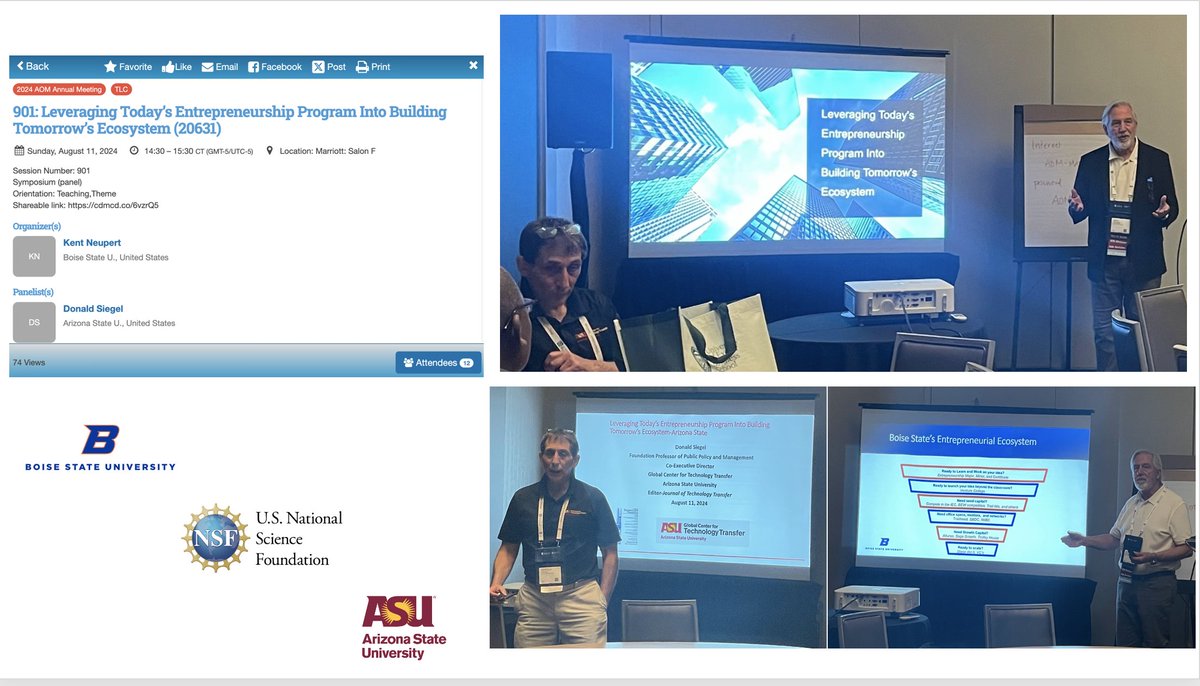 Maribel Guerrero (@dr_mguerrero) on Twitter photo A #challenging conversation took place at the 2024 #Teaching and #Learning Conference (#2024TLC -<a href="/AOMConnect/">Academy of Management</a> ) #Symposiumpanel (901): Leveraging Today’s #EntrepreneurshipProgram Into #Building Tomorrow’s #Ecosystem (20631)
👉 Aligned with the <a href="/NSF/">U.S. National Science Foundation</a> - #ART) grant #TRANSFORM A #challenging conversation took place at the 2024 #Teaching and #Learning Conference (#2024TLC -<a href="/AOMConnect/">Academy of Management</a> ) #Symposiumpanel (901): Leveraging Today’s #EntrepreneurshipProgram Into #Building Tomorrow’s #Ecosystem (20631)
👉 Aligned with the <a href="/NSF/">U.S. National Science Foundation</a> - #ART) grant #TRANSFORM
