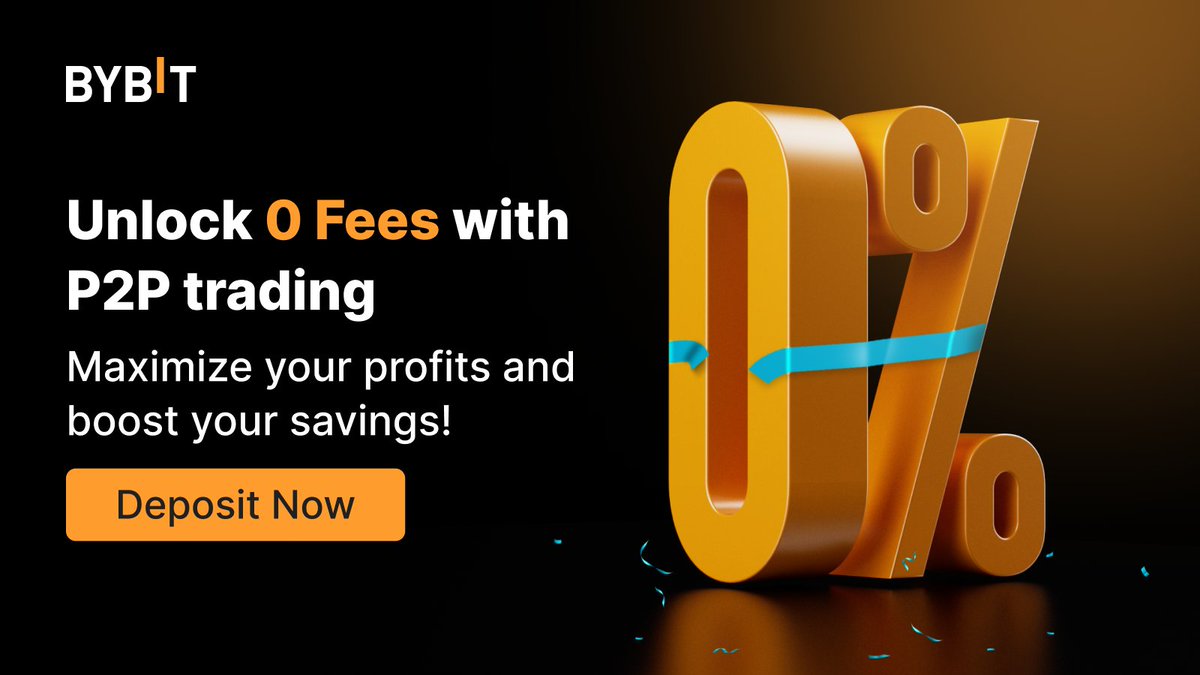 💰Maximize your profits and boost your savings with our P2P trading! 🔑  Deposit Now and start trading with zero fees: https://t.co/j9j4ohshEK  #TheCryptoArk #Bybit