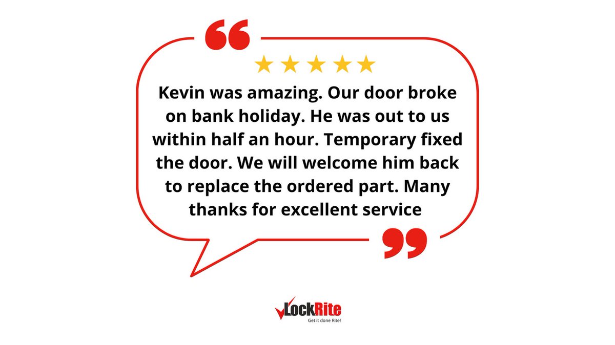 LockRiteLock's tweet image. We&apos;re available when you need us the most. Whether it&apos;s a typical work day or a bank holiday, we&apos;ll make sure you always have a solution to your door lock problem. Need an emergency locksmith? Call 0800 0612 677. #locksmith #emergencylocksmith #fastresponse