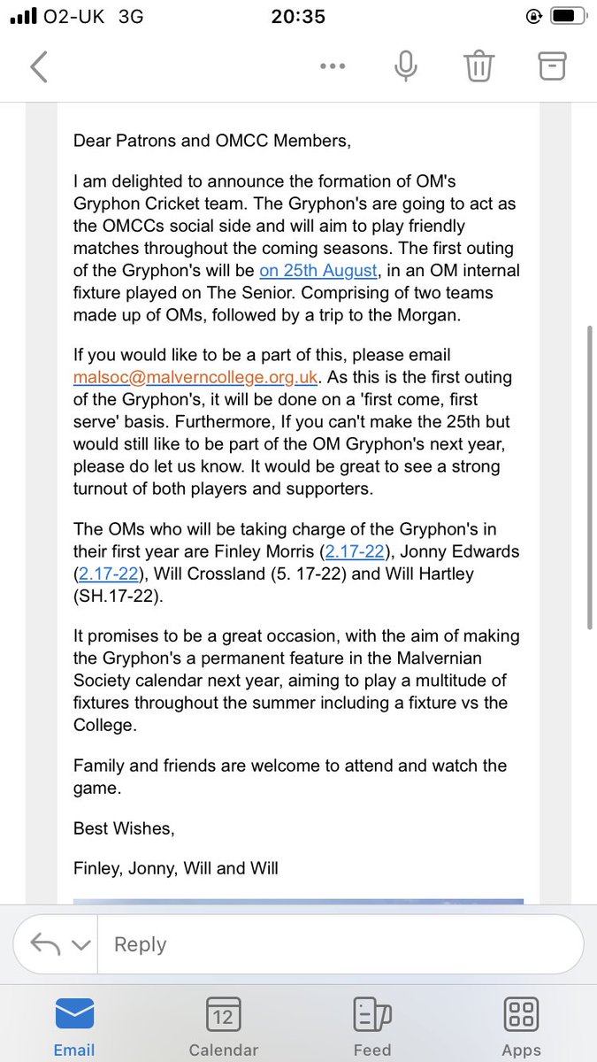 OMCCTour's tweet photo. Encourage any who are willing and able to get involved in this 👇 - step in the right direction for OMCC. https://t.co/pk0YQwrCvl
