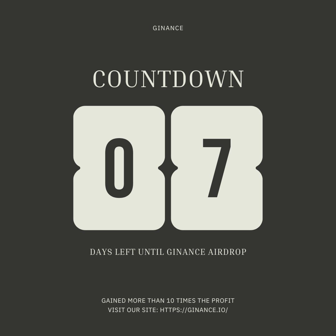⏳Countdown 7 days
#countdown #AirdropGiveaway #Giveaway #Web3 #GameFi