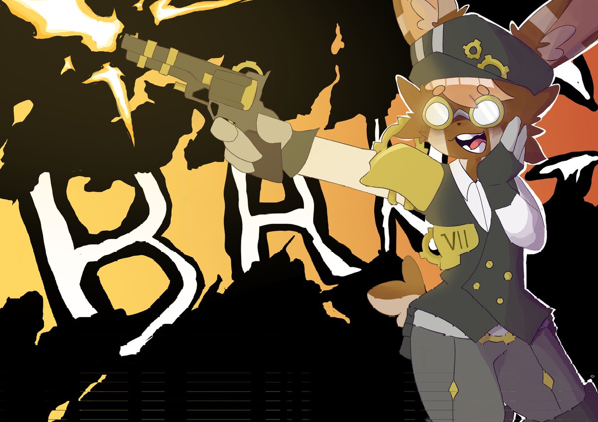 The bunny has a gun😨😨😨😨

#furryarwork