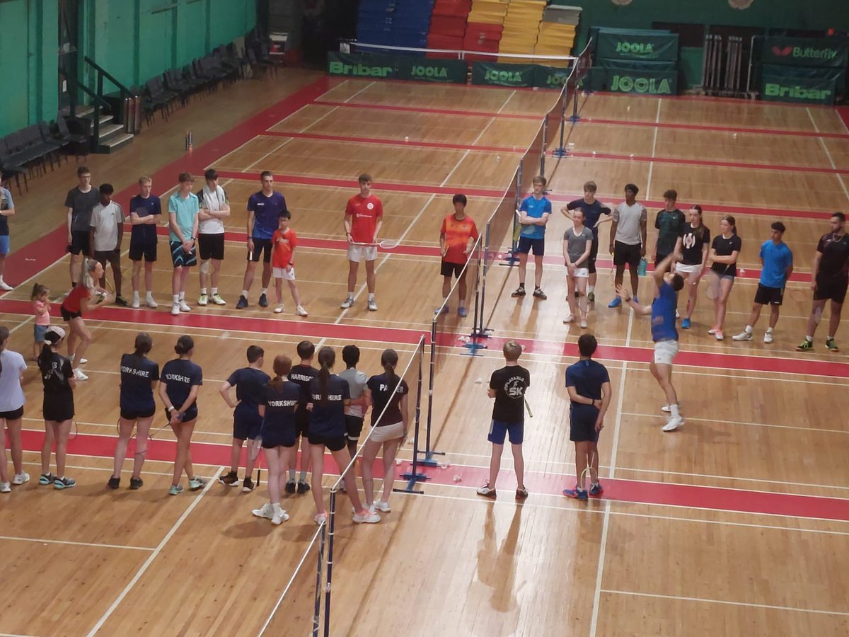 Yorkshire Residential Summer School in its second full day and what a treat to have England’s Gabby and Chris Adcock sharing  their World Championship experiences with the players. <a href="/BadmintonEnglnd/">Badminton England</a> <a href="/BE_North/">BENorth</a> <a href="/babolat/">Babolat</a>