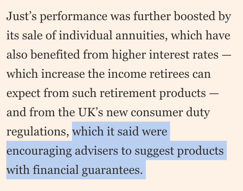 I'm really not sure this is how Consumer Duty is supposed to work 🤦‍♂️ #pensionstwitter ft.com/content/fbaee0…
