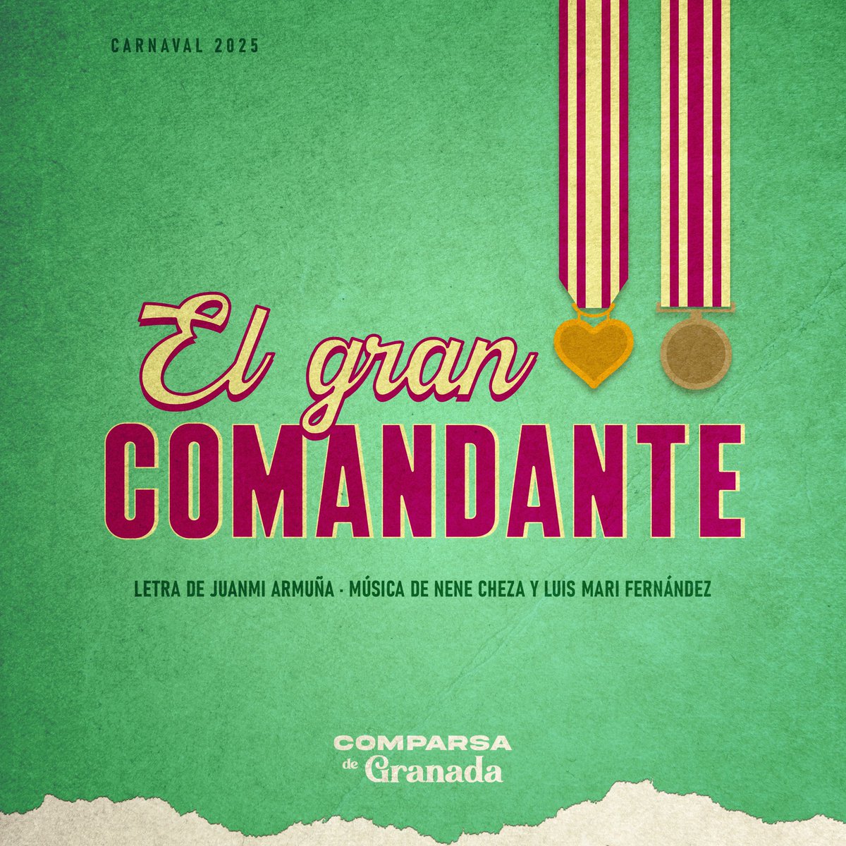 ComparsaGranada's tweet image. Ha llegado uno de los momentos más ilusionantes para nuestra comparsa: la presentación de nuestro nombre para el próximo carnaval. Con ustedes, #ElGranComandante