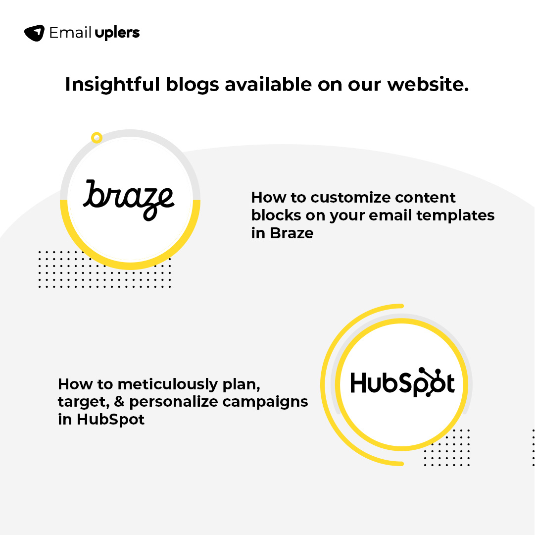 email_uplers's tweet image. f you’re struggling to leverage your ESP’s fullest potential and wrap your head around the latest technical features and updates, our subject matter experts are here to help! 👉 bit.ly/3SLL9dM

#emailserviceprovider #emailmarketing #emailexperts