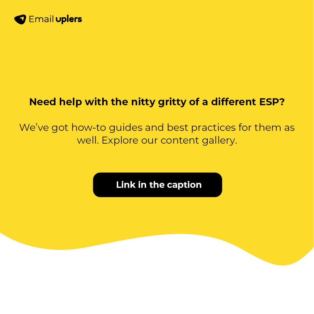 email_uplers's tweet image. f you’re struggling to leverage your ESP’s fullest potential and wrap your head around the latest technical features and updates, our subject matter experts are here to help! 👉 bit.ly/3SLL9dM

#emailserviceprovider #emailmarketing #emailexperts