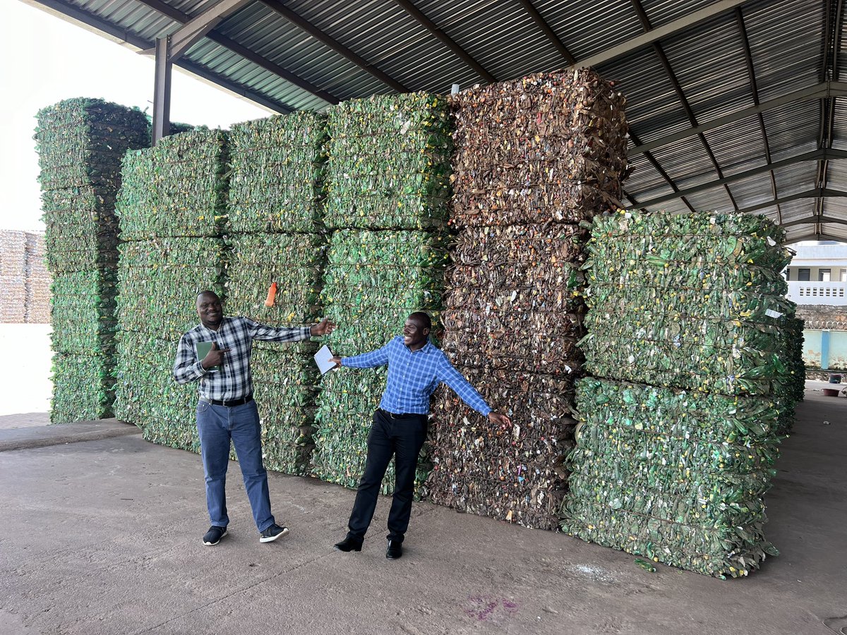 DagmarZwebe's tweet photo. Quality Plastics Uganda #QPL is one of #Uganda’s leaders when it comes to plastic production and recycling ♻️ &amp; expanding the recycling further! Today’s visit was so inspiring, lets see if we @GggiUganda can support more funds to flow to the #PlasticRecycling sector of Uganda. https://t.co/qGVlPag9Fe