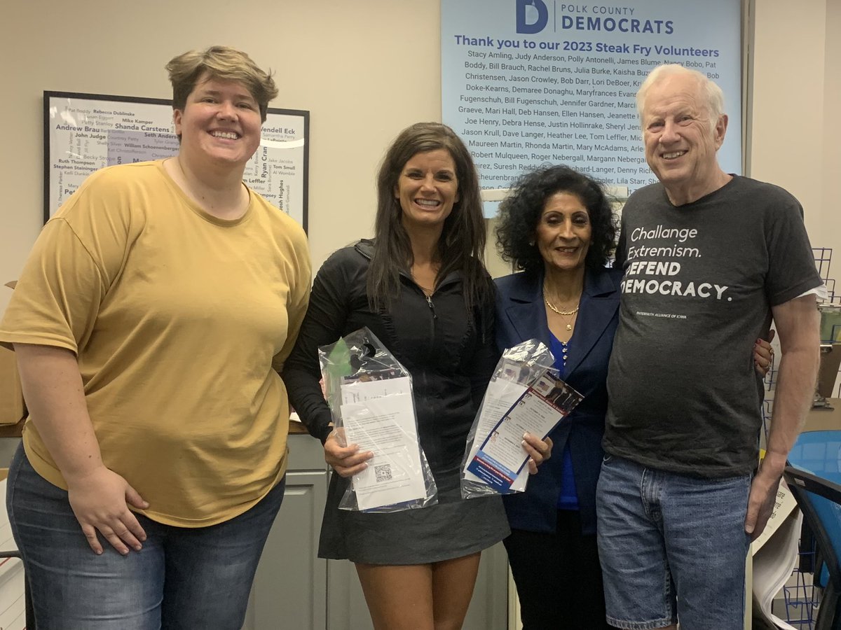 Getting literature about the candidates and how to vote ready for distribution! <a href="/polkdems/">Polk County Democrats</a> under Kira’s leadership is doing incredible work to prepare for November! Three rooms packed with volunteers all evening and more to come all week. Let’s do this!

#iowapolitics
