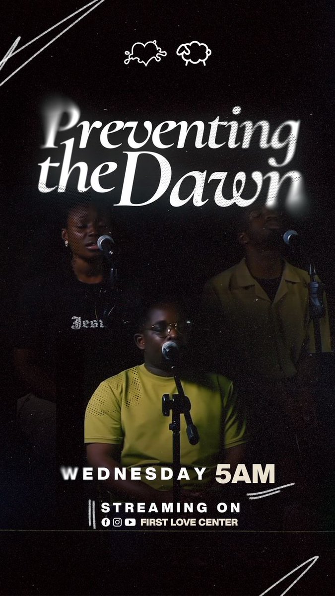 FirstLoveCenter's tweet image. We may not know what you are going through - but one thing we do know is that the Lord will meet you at the point of your need!

Join us tomorrow at 5am GMT for 'Preventing The Dawn' on the First Love Center’s Facebook and YouTube platforms.

#Preventingthedawn 
#FLOC