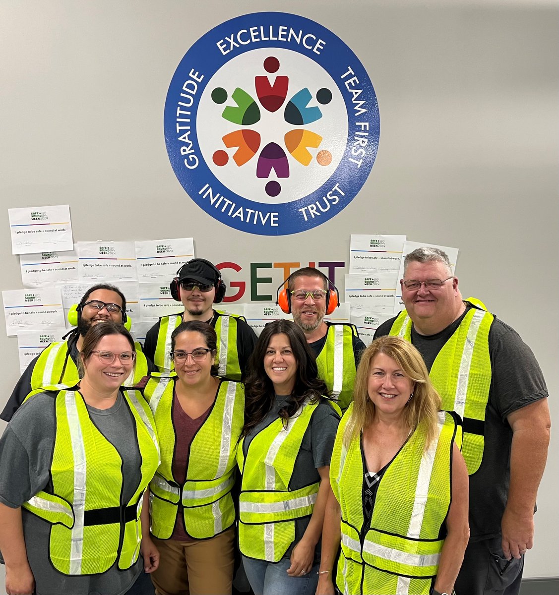Our Safety, Health, and Wellness team is proud to pledge our support for Safe + Sound Week, committed to fostering a culture of safety and well-being for everyone. Join us as we work together to create a safer workplace! #SafeAndSoundWeek #WorkplaceSafety #TeamFirst