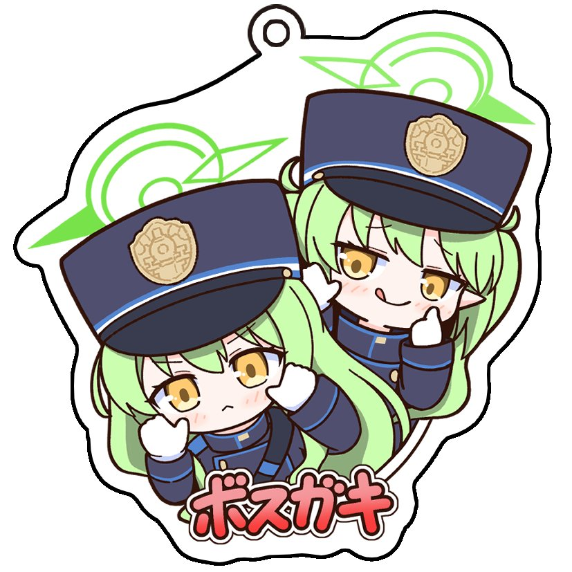 砂狼シロコ(ブルアカ) ,砂狼クロコ 「お待たせしました! c104で頒布したアクリルスタンド及び缶バッジセットをBOO」|アキレスのイラスト