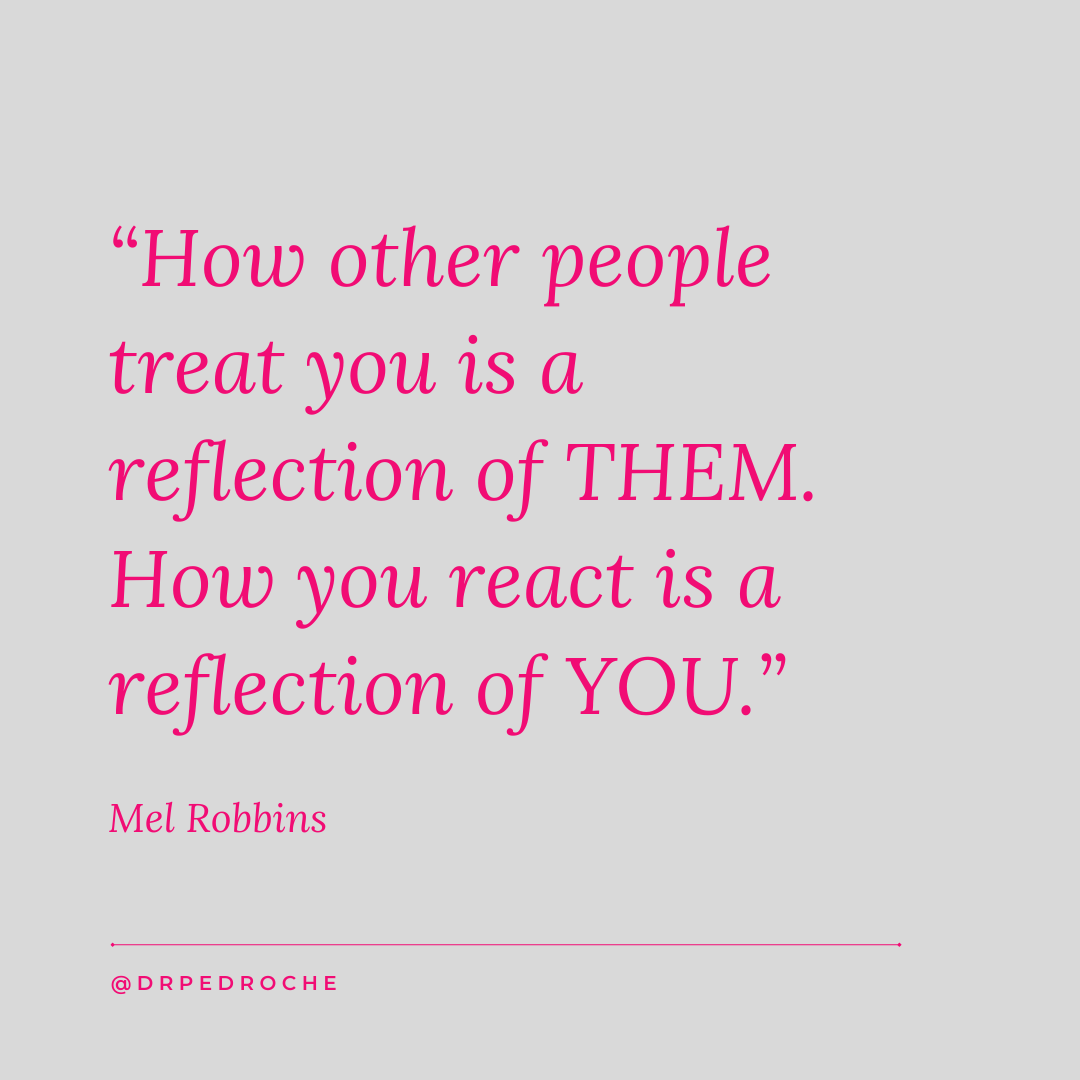 drpedroche's tweet photo. How you react is a reflection of YOU! https://t.co/a2fp27sVwj