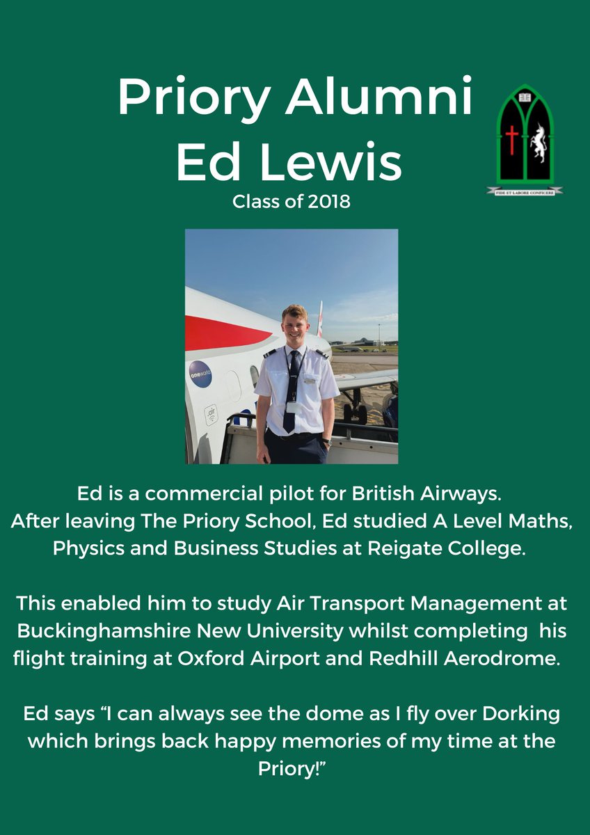 Celebrating Priory Alumni!
We are very proud of Ed and everything that he has gone on to achieve since leaving the Priory School.
#Educating for life in all its fullness. #proudofpriory #dorkingsecondaryschool @PrioryHead <a href="/PrioryAssistH/">Prioryassistanthead</a>