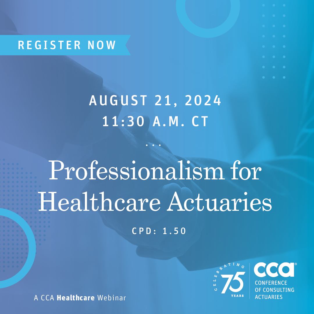 CCActuaries's tweet photo. In this #CCA health series webinar, presenters provide an overview of two Actuarial Standards of Practice applicable to general actuarial practice – ASOP 56 Modeling and ASOP 12 Risk Classification.

Learn more: https://t.co/qAIHs6nRdN https://t.co/VSHIYJL927