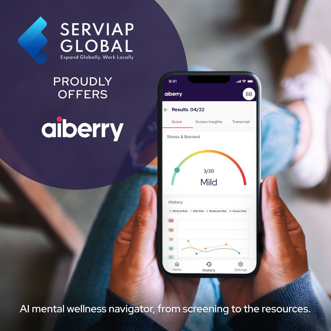 We are thrilled to announce our partnership with Serviap Global, a leading global EOR. Together, we will be able to extend mental health and navigation services to employees outside of the US.  #MentalHealth #EmployeeBenefits #EOR