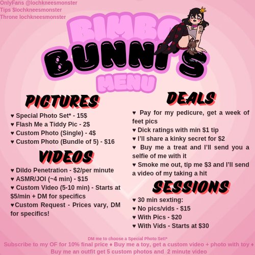 ✨️new pinned✨️
🐰 I'm Bunni 
👑 pet, plaything, princess 
🌸 content seller (check my menu or 🔗 in bio)
🩷 onlyfans babe 
🍑 open to kinks and fetishes 

💖/RT for DM access and moots