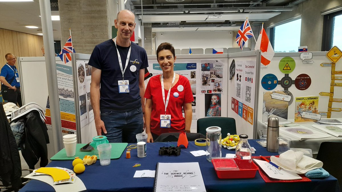 Adrian Allan (@drallan12) on Twitter photo It was great to see so many teachers at our <a href="/ScienceonStage/">Science on Stage</a> workshop from all over Europe learning how to do science magic with me and <a href="/ProfRuteOli/">Rute Oliveira</a>. If you want to learn how to do the tricks, click on the link below for videos and a pdf booklet. sites.google.com/view/thescienc…
#sons2024 It was great to see so many teachers at our <a href="/ScienceonStage/">Science on Stage</a> workshop from all over Europe learning how to do science magic with me and <a href="/ProfRuteOli/">Rute Oliveira</a>. If you want to learn how to do the tricks, click on the link below for videos and a pdf booklet. sites.google.com/view/thescienc…
#sons2024