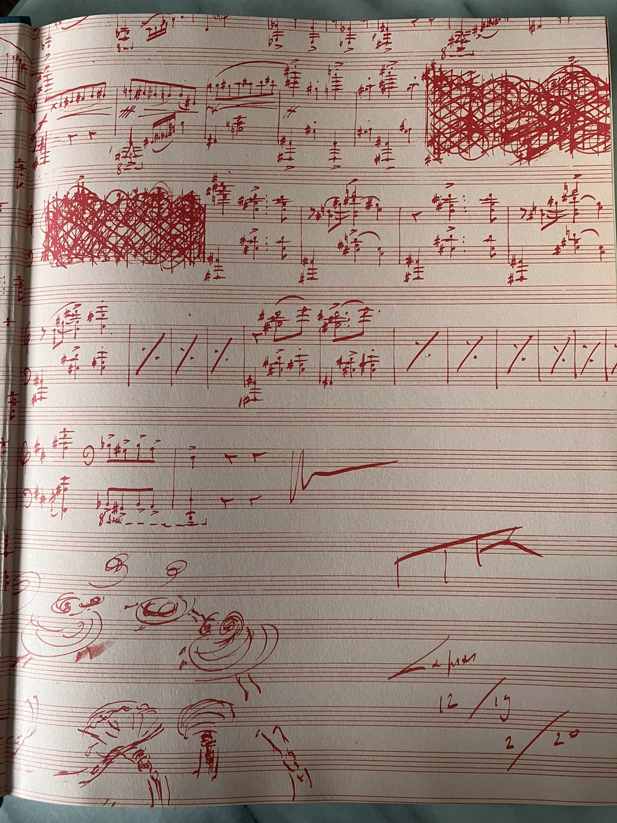 #Ravel end of La Valse, from Crafting the Ballets Russes exhibition catalogue. Love the whirling dancer drawings!