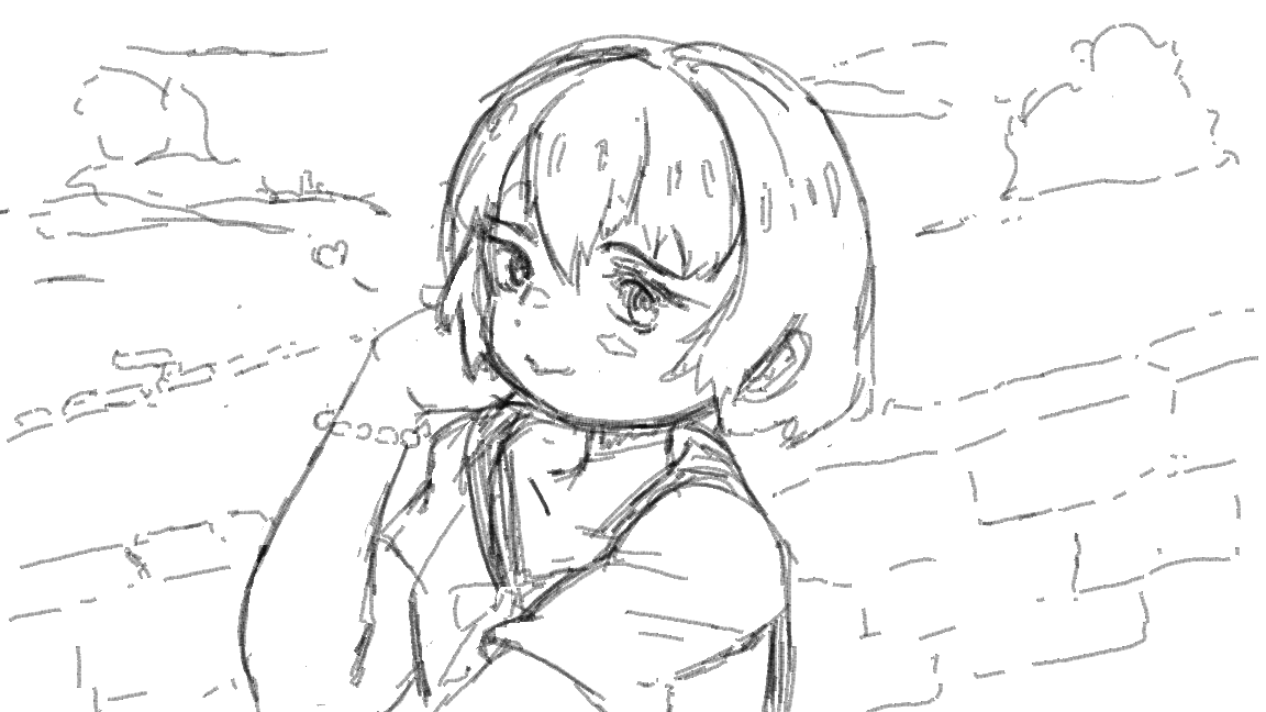 While CSP "Writing to file" I can pretend I'm one of those cool Japanse oekaki artists and do some doodles in MS Paint.