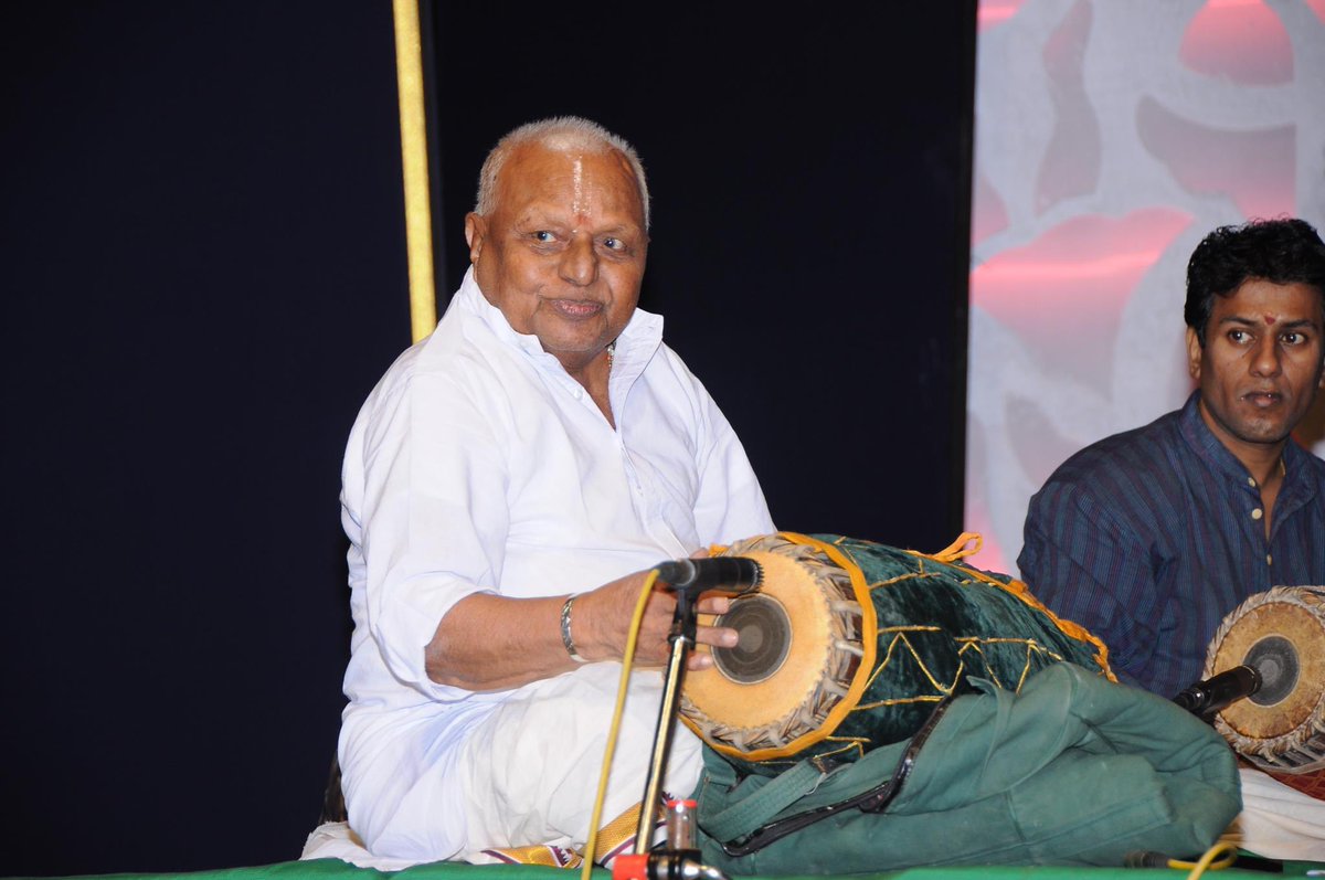 KBSharm63460260's tweet photo. Pranam and happy birthday greetings to the legendary Mridangam artist Dr. T.K. Murthy. Celebrating 100 years of T.K. Murthy: A living legend. He continues to inspire as a steadfast guardian of the Carnatic music tradition.
#TKMurthy #CarnaticMusic #MusicLegend https://t.co/8OIvP5dHAJ