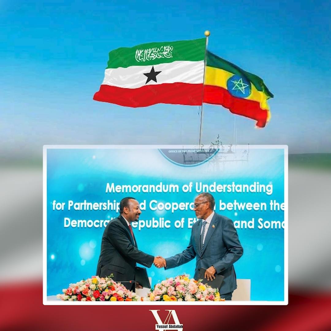 The Republic of SL has entered into a historic agreement with our brother country Ethiopia Somaliland needs recognition and Ethiopia needs a sea and it is important that we exchange things and cooperate with our traditional enemies come and turn the understanding into reality