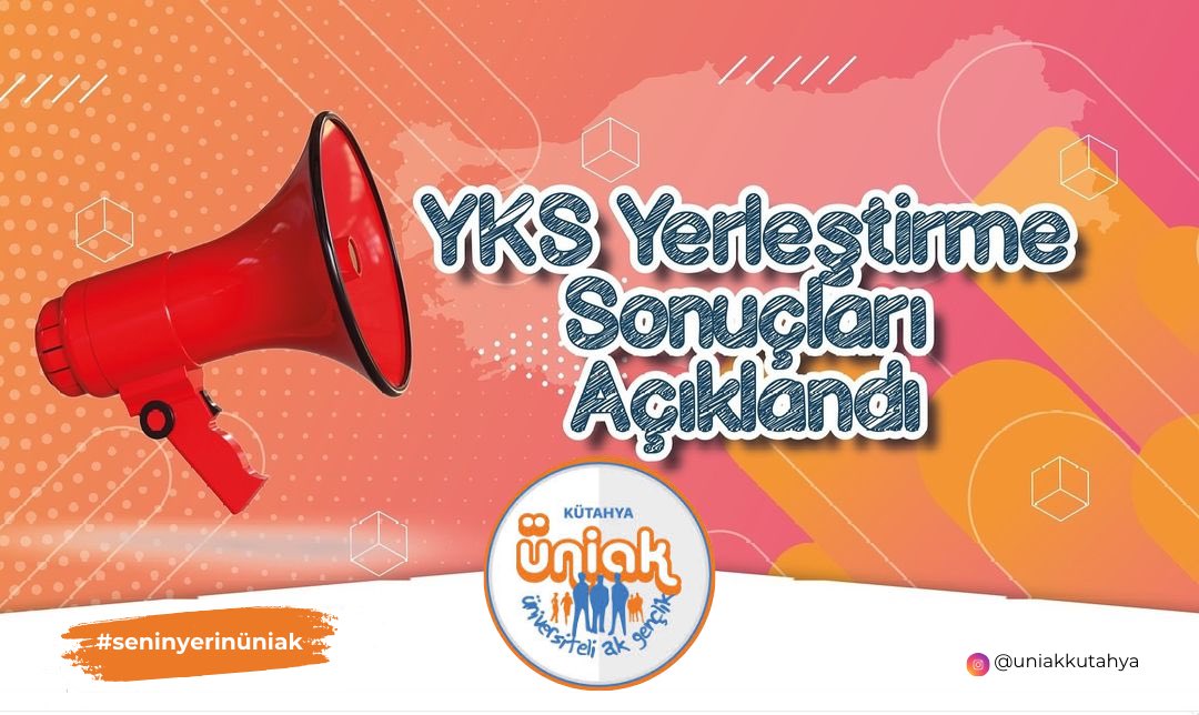 UniakKutahya's tweet photo. 🥳 2024-YKS Yerleştirme Sonuçları Açıklandı.

Kütahya’ya gelen arkadaşlarımız hepiniz hoşgeldiniz ❤️ 🏫

Üniversite maceranın her aşamasında seninleyiz! İşte hikaye şimdi başlıyor😊 #KampüseHoşGeldin 

💻 https://t.co/CPEp8SB5xR

#ösym #yks2024 https://t.co/NLFpy7KpcS