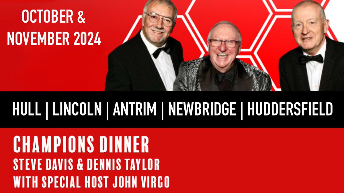 Don’t forget to join us at The Champions Dinner 👇

7th Oct - Hull
8th Oct - Lincoln
23rd Oct - Antrim (NI)
24th Oct - Newbridge (ROI)
21st Nov - Huddersfield 

It’s going to be a great evening of entertainment. We can’t wait to see you there. 

Tickets - wayspromotions.co.uk