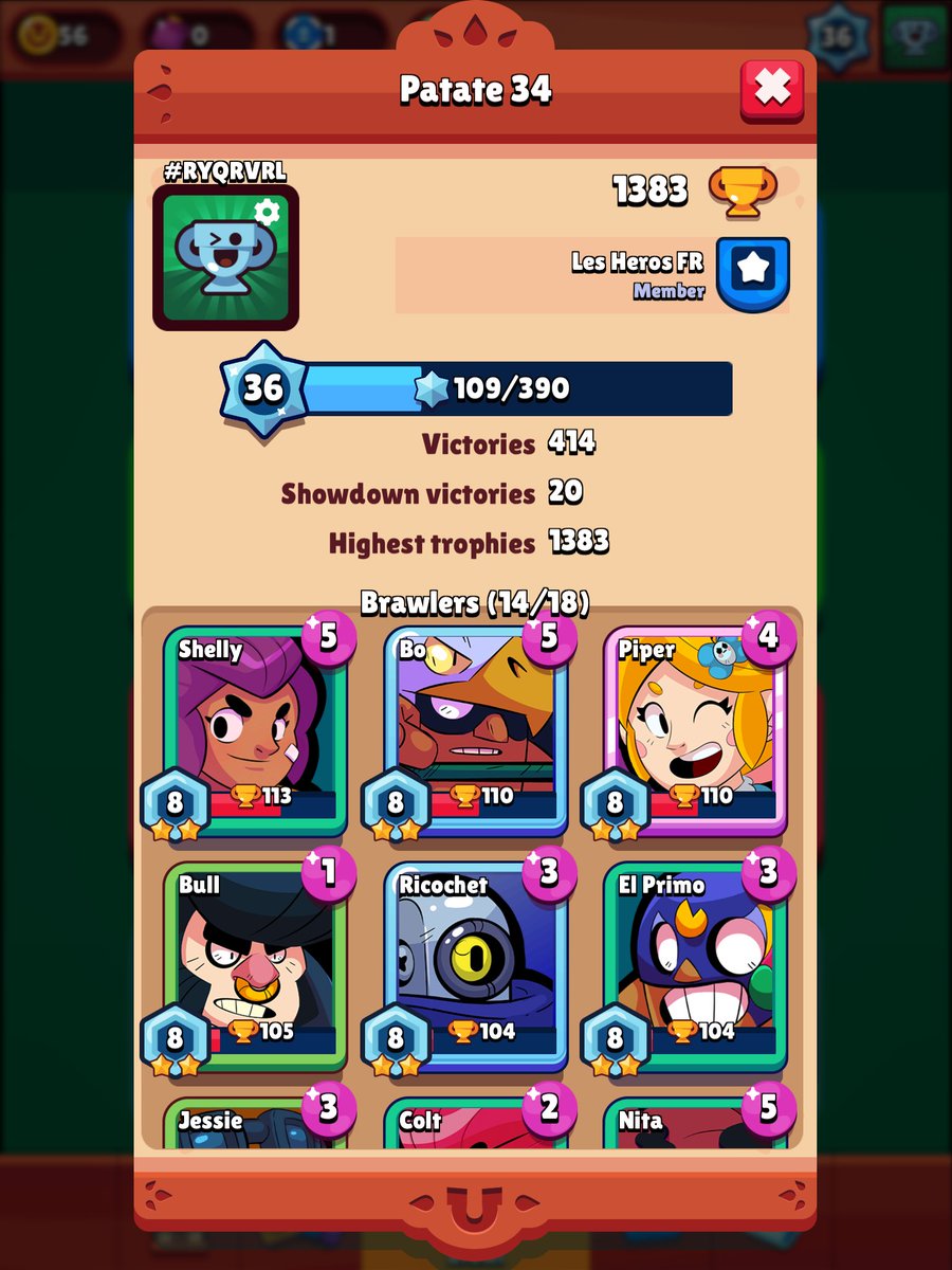 graphyxpro's tweet image. Je reçois tellement de commentaires de personnes qui me disent que j'ai commencé Brawl Stars hier alors que ce screen avec l'identifiant de mon compte existe 😭