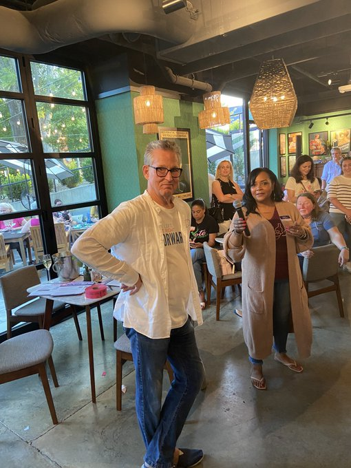 ForwardPartyNC's tweet photo. We had an incredible time with @RedWineBlueUSA members in #ncpol last night. A big shout out to RBF, Your Authentic Champagne Bar, for hosting the event! We met fantastic individuals, engaged in meaningful conversations, and spread the word about @Fwd_Party. https://t.co/v6lihKhob0