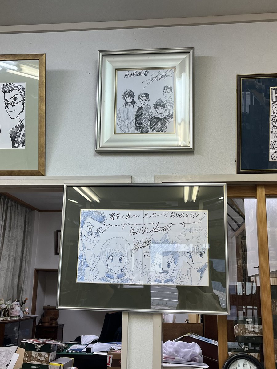 mozubami's tweet photo. 山形新庄にある冨樫先生のご実家に行ってきた、、！弟さんいらっしゃって、1時間くらいお話してくれた！蔵馬のグッズくれた🌹 https://t.co/obiv39Cyxf
