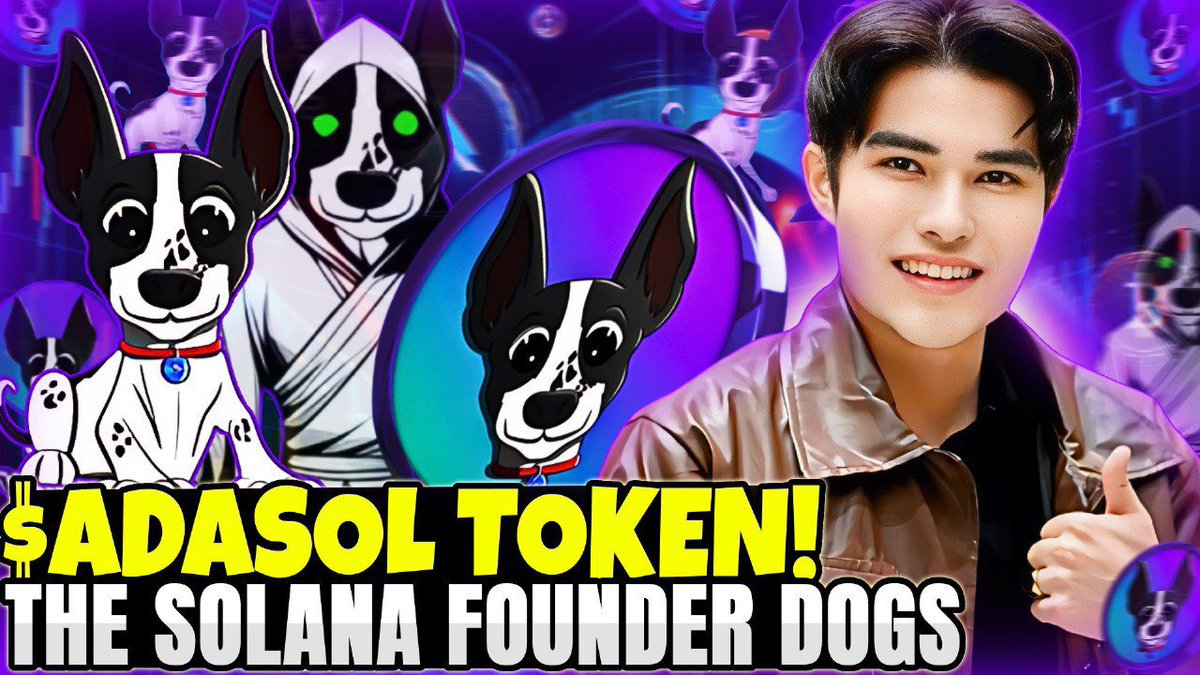 CapitalDanjo's tweet photo. $ADASOL TOKEN THE SOLANA FOUNDER DOGS | PURCHASE NOW IN RAYDIUM?
Link: https://t.co/81CgivxJ6f via @YouTube
#memecoins
#playtoearn #trading #nft
#memecoin #memecoins #merch #danjocapitalmaster #daniocapital
#playtoearn #nftyoutuber #presale #referralproof #referral #giveaway
#solana #cryptoyoutuber #youtuber #kol #shill #nftking #binance #bybit #freetoplay #CryptoCurrency #sol #Bitcoin #Ethereum #Altcoins #Blockchain #DecentralizedFinance #NFTs #CryptoExchange #CryptoEducation #CryptoInnovation #Decentralization #CryptoGaming #NFTCommunity #CryptoFutures #CryptoPayments #CryptoRegulation #CryptoLifestyle #nft