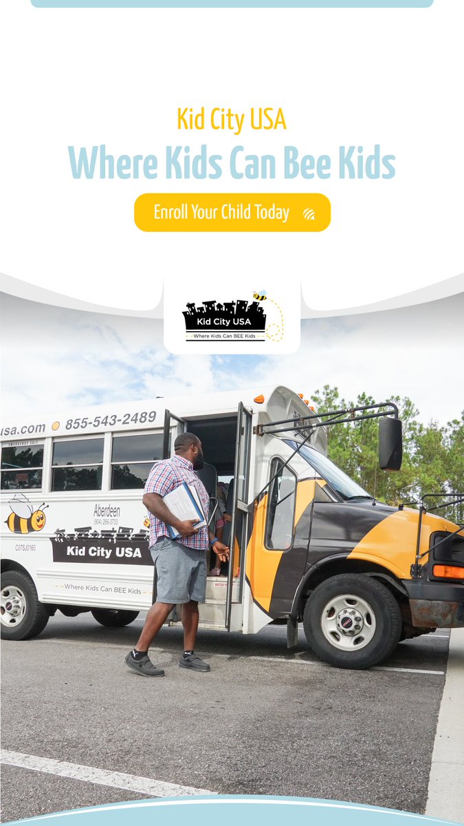 All Aboard the Fun Express! 

At Kid City USA, we're all about making sure your child has the best experience every day! From our safe and reliable transportation to our engaging programs, we ensure that every moment is filled with learning, laughter, and love.