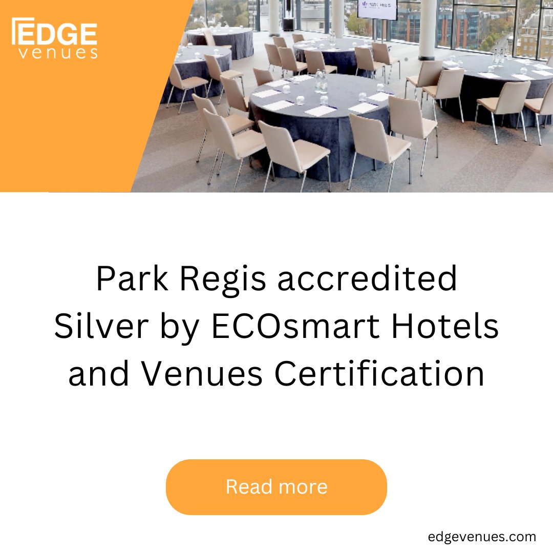 EDGE Venues (@edgevenues) on Twitter photo <a href="/ParkRegisBirm/">Park Regis Birmingham</a> achieved the Silver award Greengage - Certified B Corporation ECOsmart Hotels and Venues Certification. The venue is committed to a sustainable future by adopting eco-friendly practices, playing a role in a greener environment. Read more: bit.ly/4fJ6COa <a href="/ParkRegisBirm/">Park Regis Birmingham</a> achieved the Silver award Greengage - Certified B Corporation ECOsmart Hotels and Venues Certification. The venue is committed to a sustainable future by adopting eco-friendly practices, playing a role in a greener environment. Read more: bit.ly/4fJ6COa