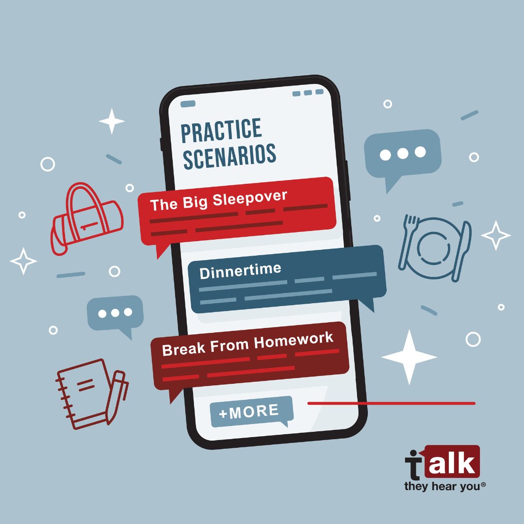 SAMHSA_Leader's tweet photo. Want to know how to talk to your kids about substance use &amp; mental health challenges? The Talk. They Hear You. mobile app is a great resource for parents &amp; caregivers that provides practical guidance for facilitating open &amp; honest conversations w/ youth: 
https://t.co/MzcPx4XoMD https://t.co/5A5FxgfFrB