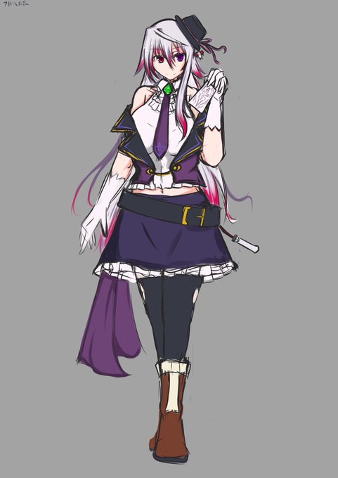 iPadからサルベージ過去絵アイドル衣装風うちのこのらふです 