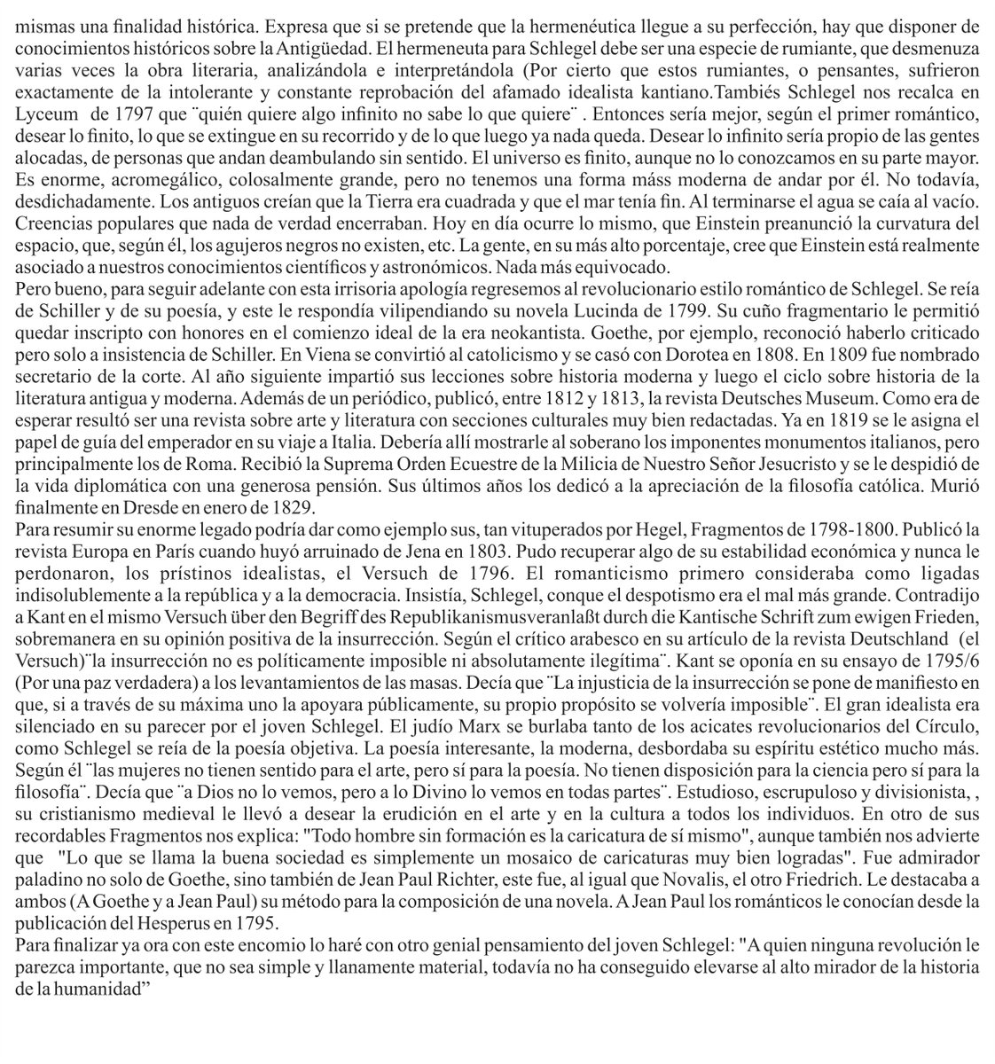 El_Santo340's tweet photo. Sigo con mi ensayo sobre filosofía, lógica y economía. Este es un breve encomio al romanticismo alemán. https://t.co/UGMBJ733tT