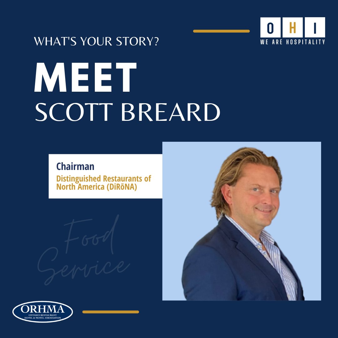 WeAreOHI's tweet photo. Meet @scottbreard, Chairman, Distinguished Restaurants of North America (@DiRoNAdining)!
Participating in our What’s Your Story? he explains if you do what you love, you are never really working a day in your life!
#foodservice #hospitality #whatsyourstory #OHI #hospitalitycareer https://t.co/dfOO28BO71